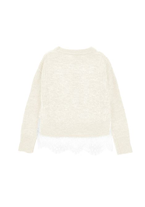 Pull con pizzo ERMANNO SCERVINO JUNIOR | Z9H604 87100001